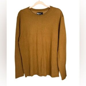 NWT‎ The Commons 100% Merino Wool Mens Crewneck Sweater – Camel Brown (Size L)